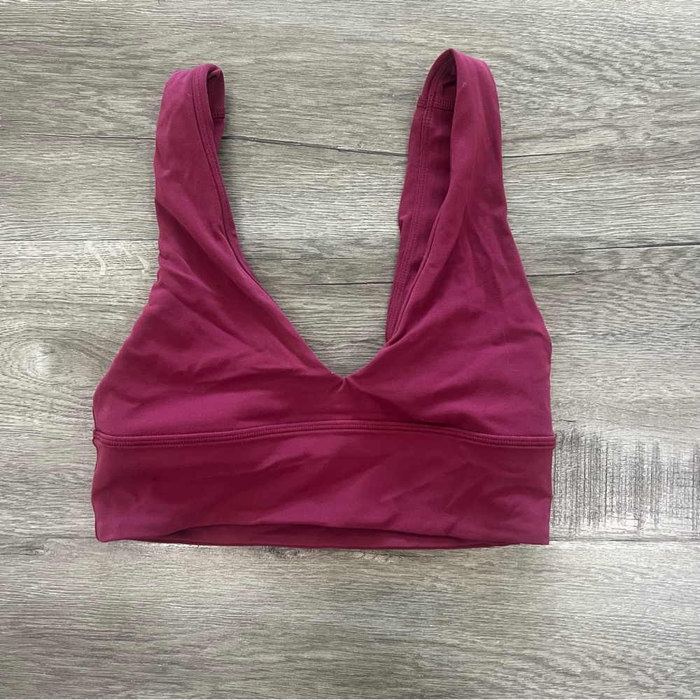 Lululemon Align V-Neck Maroon Sports Bra